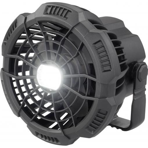 Rechargeable Akumulátorový ventilátor černá s dálkovým ovládáním, natáčecí, s osvětlením