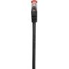 Renkforce RF-4979744 RJ45 síťové kabely, propojovací kabely CAT 6 S/FTP 5.00 m černá s ochranou, pozlacené kontakty, samozhášecí 1 ks