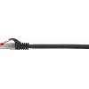 Renkforce RF-4979742 RJ45 síťové kabely, propojovací kabely CAT 6 S/FTP 3.00 m černá s ochranou, pozlacené kontakty, samozhášecí 1 ks