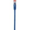Renkforce RF-4979746 RJ45 síťové kabely, propojovací kabely CAT 6 S/FTP 1.00 m modrá s ochranou, pozlacené kontakty, samozhášecí 1 ks