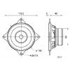 Visaton FR 10 HM - 8 Ohm 4 palec 10.16 cm širokopásmový reproduktor 20 W 8 Ω