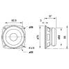 Visaton FR 8 - 8 Ohm 3.3 palec 8 cm širokopásmový reproduktor 10 W 8 Ω