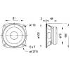 Visaton FR 10 - 4 Ohm 4 palec 10.16 cm širokopásmový reproduktor 20 W 4 Ω Vestavné reproduktory