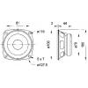 Visaton FR 10 - 8 Ohm 4 palec 10.16 cm širokopásmový reproduktor 30 W 8 Ω Vestavné reproduktory
