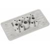 Trelleborg MH-10 F 12-1 LIGHT GREY UL94 V-0 IP65 | TPE | Screw Průchodková deska TPE šedá 1 ks