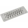 Trelleborg MH-24 F 30-1 LIGHT GREY UL94 V-0 IP65 | TPE | Screw Průchodková deska TPE šedá 1 ks
