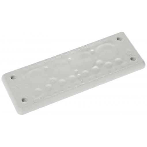 Trelleborg MH-24 F 19-1 LIGHT GREY UL94 V-0 IP65 | TPE | Screw TPE, šedá, 1 ks