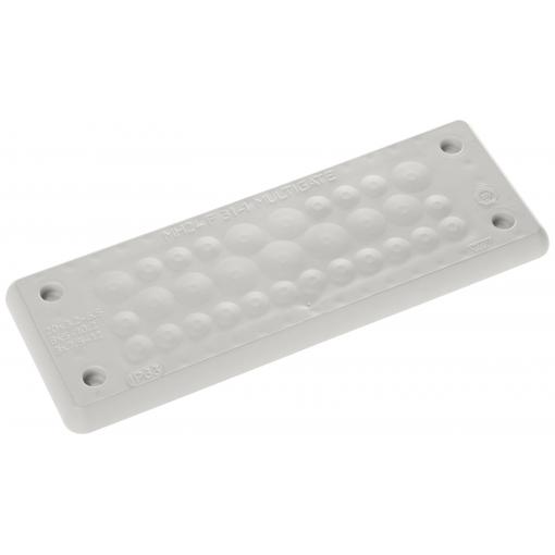Trelleborg MH-24 F 31-1 LIGHT GREY UL94 V-0 IP65 | TPE | Screw TPE, šedá, 1 ks