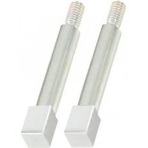 Adaptér pro 4 zástrčky, 10 mm, sada 2 ks, chromovaný KS Tools 450.0187