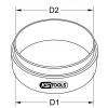 KS Tools 460.1095 Vestavný pístový kroužek pro DAF, 137,0 mm