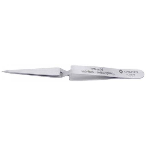 BERNSTEIN Tools for Electronics 5-857 Univerzální pinzeta, 31, plochá, zahnutá, 125 mm