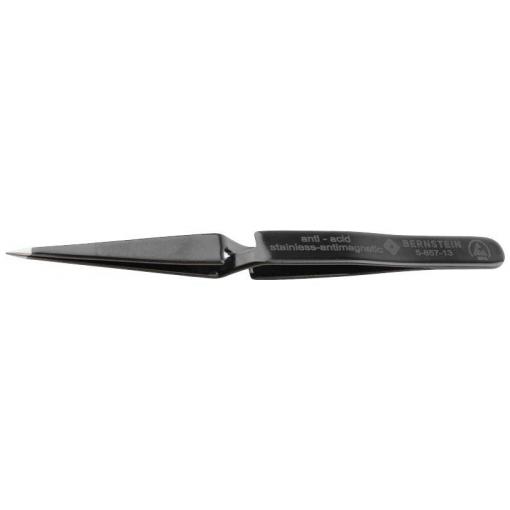 BERNSTEIN Tools for Electronics 5-857-13 ESD Pinzeta, 31, plochá, zahnutá, 125 mm