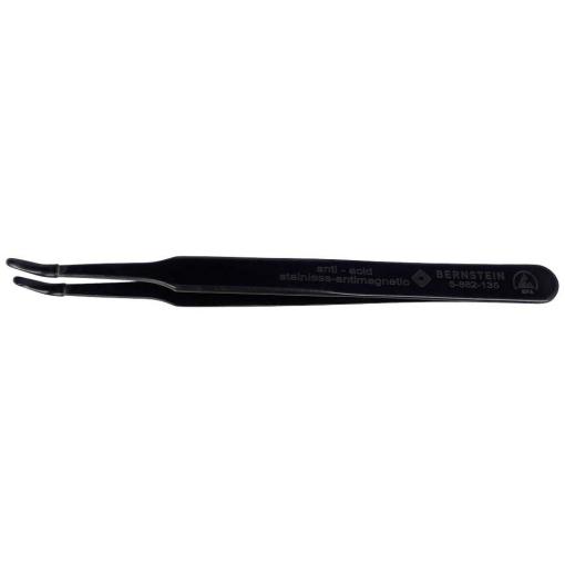 BERNSTEIN Tools for Electronics 5-862-135 ESD Pinzeta, 2ac, plochá pinzeta zakulacená, s ohybem 30°, 125 mm