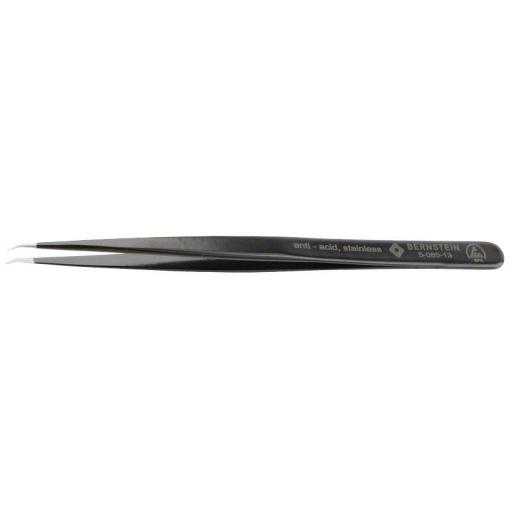 BERNSTEIN Tools for Electronics 5-085-13 ESD Pinzeta, SSBB, špičatá, úzká, zahnutá 30°, 140 mm