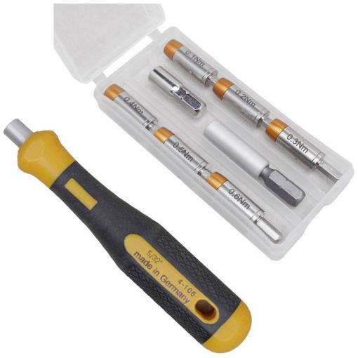 BERNSTEIN Tools for Electronics 4-970-G, Sada momentového adaptéru, přednastavené, 0.1 - 0.6 Nm