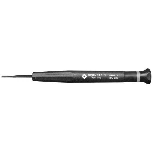 BERNSTEIN Tools for Electronics 4-380-12 šroubovák pro šrouby Microstix Šířka čepele: 1.2 mm Délka dříku: 17 mm