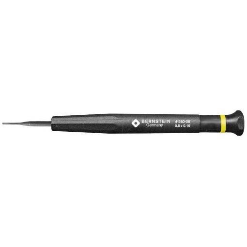 BERNSTEIN Tools for Electronics 4-380-08 šroubovák pro šrouby Microstix Šířka čepele: 0.8 mm Délka dříku: 17 mm