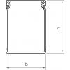 OBO Bettermann 6178566 vodicí lišta horná část (d x š x v) 2000 x 125 x 75 mm 4 ks šedá