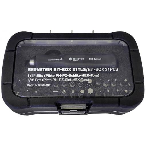 BERNSTEIN Tools for Electronics 6-355-ESD sada bitů, 31dílná, 1/4 (6,3 mm)