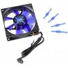 NoiseBlocker BlackSilent Fan X2 PC větrák s krytem černá (š x v x h) 80 x 80 x 25 mm