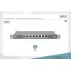 Digitus DN-91608S-SL-EA 8 portů patch panel 254 mm (10) CAT 6A 0.5 U osazený