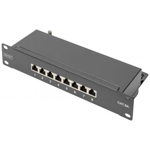Digitus DN-91608S-EA 8 portů patch panel 254 mm (10) CAT 6A 1 U vícebarevná osazený
