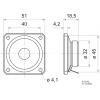 Visaton K 50 SQ - 8 Ohm 2 palec 5 cm mini reproduktor 2 W 8 Ω černá Plastová membrána