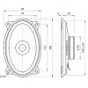 Visaton FR 9.15 - 4 Ohm 5.9 palec 15 cm širokopásmový reproduktor 15 W 4 Ω Oval