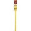 Renkforce RF-5191076 RJ45 síťové kabely, propojovací kabely CAT 6 S/FTP 10.00 m žlutá s ochranou, pozlacené kontakty, samozhášecí 1 ks