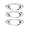 Paulmann 93469 vestavné svítidlo, LED, GU10, 19.5 W, hliník, sada 3 ks