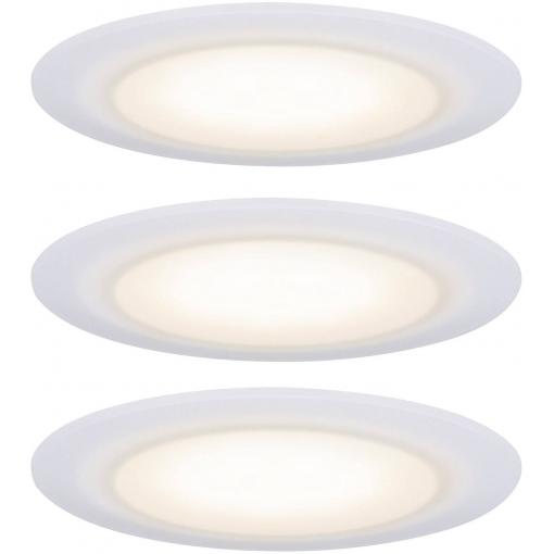 Paulmann LED vestavné koupelnové svítidlo sada 3 ks 19.5 W saténová, bílá