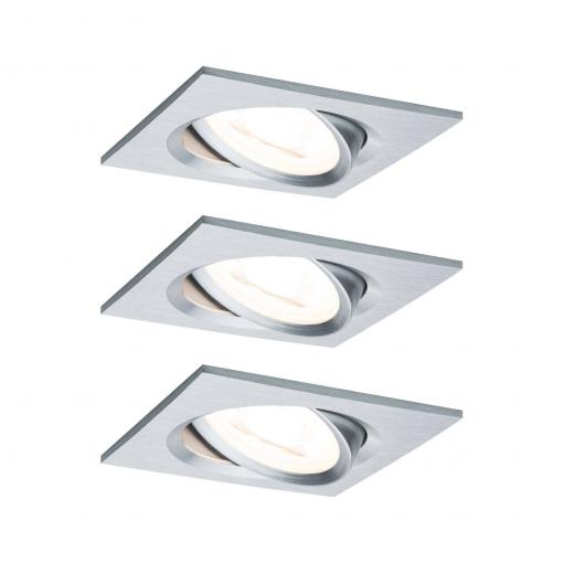 Paulmann 93474 vestavné svítidlo, LED, GU10, 19.5 W, Hliník (soustružený)