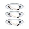 Paulmann 93470 vestavné svítidlo, LED, GU10, 19.5 W, chrom (lesklý), sada 3 ks