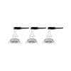 Paulmann 93470 vestavné svítidlo, LED, GU10, 19.5 W, chrom (lesklý), sada 3 ks