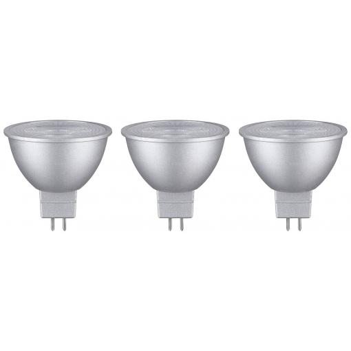 Paulmann 28914 LED Energetická třída (EEK2021) G (A - G) GU5.3 žárovka 6 W teplá bílá (Ø x v) 50 mm x 48 mm 3 ks