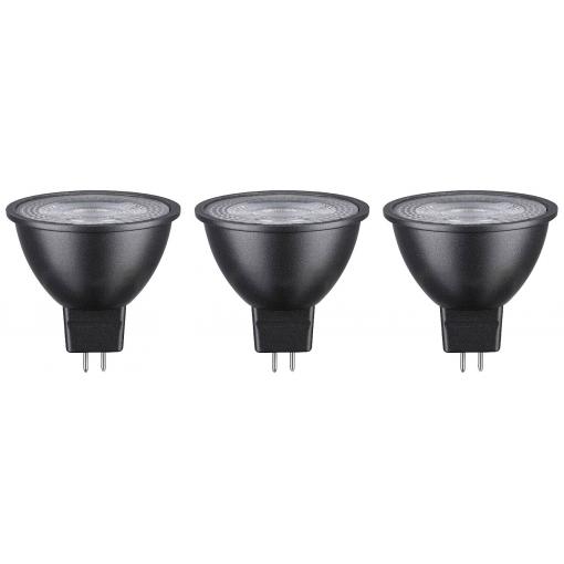 Paulmann 28912 LED Energetická třída (EEK2021) G (A - G) GU5.3 žárovka 6 W teplá bílá (Ø x v) 50 mm x 48 mm 3 ks