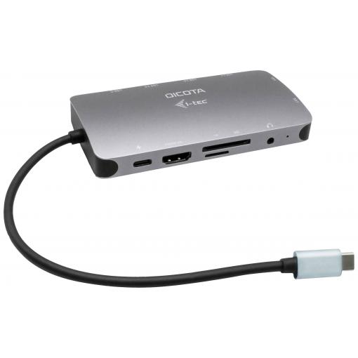 Dicota USB-C® dokovací stanice D31955 Vhodné pro značky (dokovací stanice pro notebook): univerzální napájení USB-C®, integrovaná čtečka karet