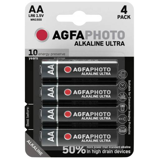 AgfaPhoto Ultra LR6 tužková baterie AA alkalicko-manganová, 1.5 V, 4 ks