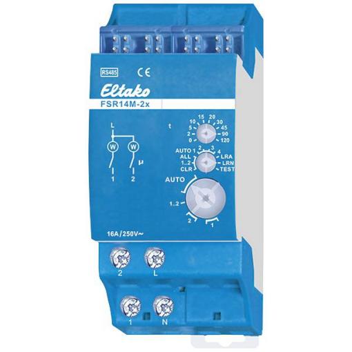 FSR14M-2x Eltako RS485 sběrnicový spínač rack Spínací výkon (max.) 2000 W