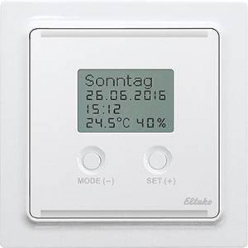 BUTH55ED/12V DC-wg Eltako sběrnicové hodiny s termostatem a hygrostatem na omítku