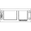 HellermannTyton VarioPlate-24_Frame-PL-BK Vstupní rám pro kabely bez halogenů plast, černá, 1 ks