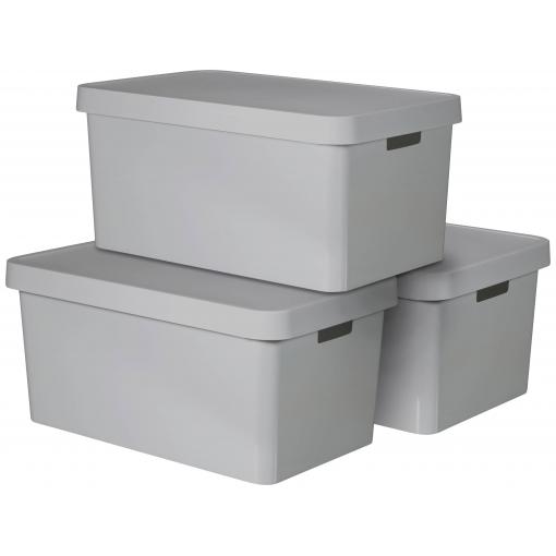 Curver 240659 plastový box , INFINITY, (š x v x h) 560 x 270 x 390 mm, šedá, 3 ks