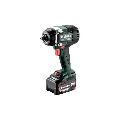 Metabo SSW 18 LTX 800 BL, 602403650 aku rázový utahovák, 800 Nm, 18 V, 5.2 Ah, Li-Ion, akumulátor, vč. 2x aku, vč. nabíječky