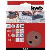 kwb 491885 sada brusného papíru pro delta brusky (Ø) 115 mm 30 ks