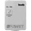 kwb 421944 HSS sada spirálových vrtáku do kovu, 19dílná, 1 mm, 1.5 mm, 2 mm, 2.5 mm, 3 mm, 3.5 mm, 4 mm, 4.5 mm, 5 mm, 5.5 mm, 6 mm, 6.5 mm, 7 mm, 8 mm, 8.5