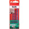 kwb 51300 chrom-molybdenová ocel sada spirálového vrtáku na kámen 4dílná 4 mm, 5 mm, 6 mm, 8 mm válcová stopka 4 ks