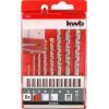 kwb 39800 kalená ocel sada spirálového vrtáku na kámen 8dílná 3 mm, 4 mm, 5 mm, 6 mm, 7 mm, 8 mm, 9 mm, 10 mm válcová stopka 8 ks