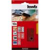 kwb 817980 brusný papír Zrnitost 40, 80, 240 (d x š) 186 mm x 93 mm 10 ks