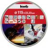kwb 712031 sada řezných kotoučů 115 mm 10 ks nerezová ocel