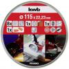 kwb 712041 sada řezných kotoučů 115 mm 10 ks nerezová ocel